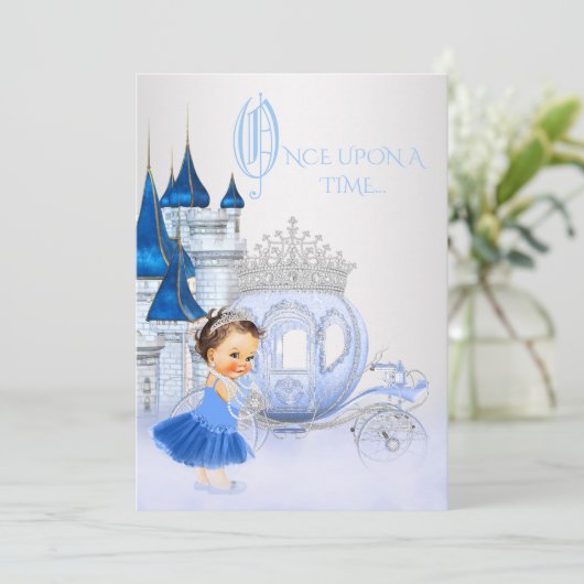 Cinderella Once Upon a Time Prinses Verjaardag Kaart (Staand voorkant)