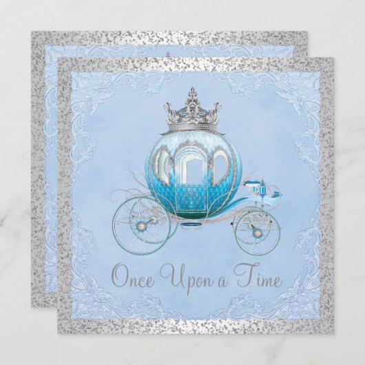 Cinderella Once Upon a Time Prinses Verjaardag Kaart (Voorkant / Achterkant)