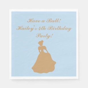 Cinderella Party Personalized Napkins Servet