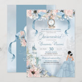 Cinderella Princess Castle Fairy Tale Quinceanera Kaart (Voorkant / Achterkant)