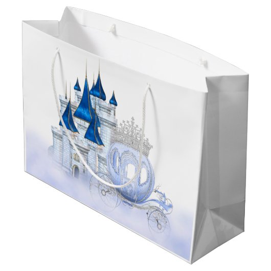 Cinderella Princess Meisjes Verjaardag Groot Cadeauzakje (Achterkant Gekanteld)