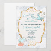 Cinderella Pumpkin-Baby shower - Uitnodiging (Voorkant / Achterkant)