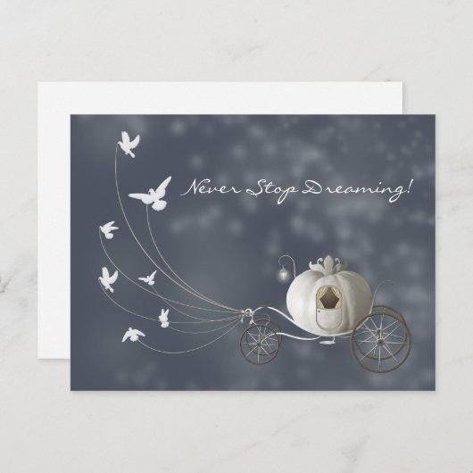 Cinderella Pumpkin Briefkaart (Voorkant / Achterkant)