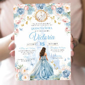 Cinderella Quinceañera Uitnodiging Prinses Jurk