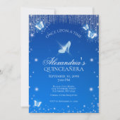 Cinderella Quinceanera verjaardagsuitnodiging Kaart (Voorkant)