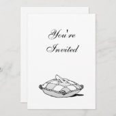 Cinderella Slipper Aangepaste Verjaardag Uitnodigi Kaart (Voorkant / Achterkant)