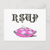 Cinderella Slipper Custom RSVP Response Briefkaart (Voorkant)