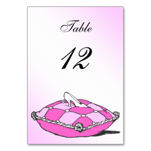 Cinderella Slipper Pink Pillow - Kaart aangepaste 