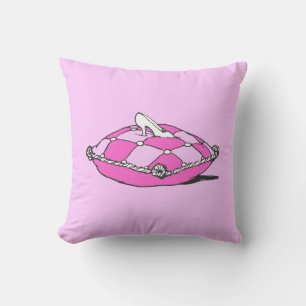Cinderella Slipper Pink Pillow Kussen