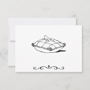 Cinderella Slipper RSVP-kaarten RSVP Kaartje
