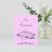 Cinderella Slipper  Sjabloon voor kunstuitnodiging Kaart (Staand voorkant)