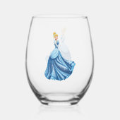 Cinderella Stemless Wine Glass Wijnglas Zonder Voet (Voorkant)
