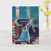 Cinderella verliest haar Schoen, Wenskaart Kaart (Gele Bloem)