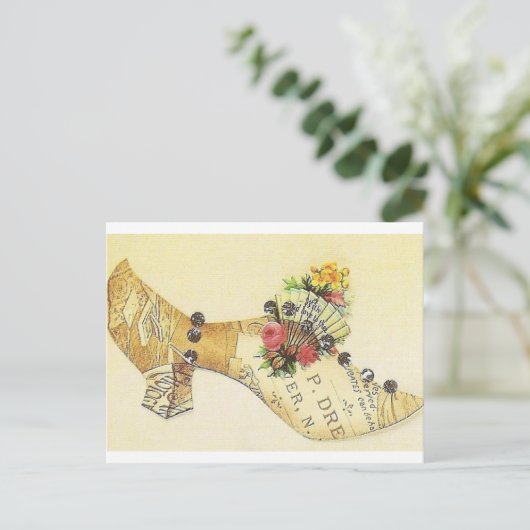 Cinderella  Victoriaans ventilatorschaar Briefkaart (Staand voorkant)