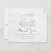 Cinderella White Royal Princess Carriage Kaart (Voorkant)