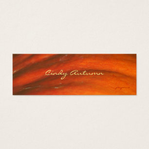 Cindy Autumn bladwijzer Mini Visitekaartjes