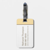 Cindy Beer Holding Parasol Bagagelabel (Achterkant verticaal)