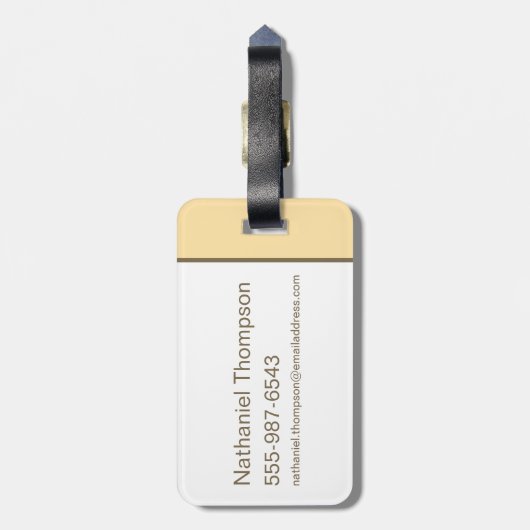 Cindy Beer Holding Parasol Bagagelabel (Achterkant verticaal)