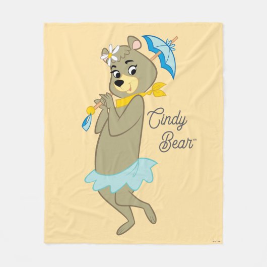 Cindy Beer Holding Parasol Fleece Deken (Voorkant)