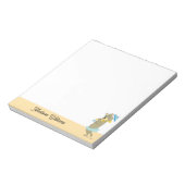 Cindy Beer Holding Parasol Notitieblok (Linkerzijde)