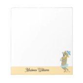 Cindy Beer Holding Parasol Notitieblok (Voorkant)