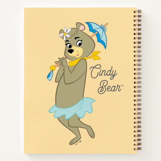 Cindy Beer Holding Parasol Notitieboek (Achterkant)