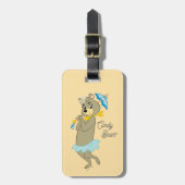 Cindy Beer met parasol Bagagelabel (Voorkant verticaal)