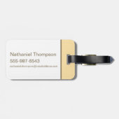 Cindy Beer met parasol Bagagelabel (Achterkant horizontaal)