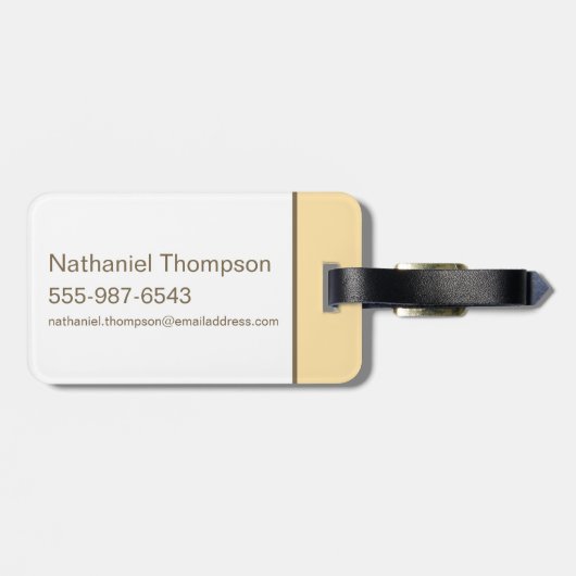 Cindy Beer met parasol Bagagelabel (Achterkant horizontaal)