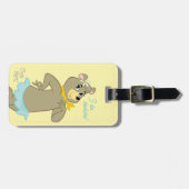 Cindy Beer speelse pose Bagagelabel (Voorkant horizontaal)