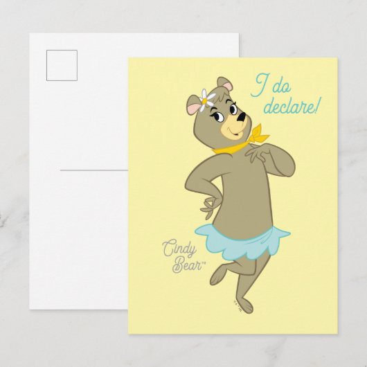 Cindy Beer speelse pose Briefkaart (Voorkant / Achterkant)