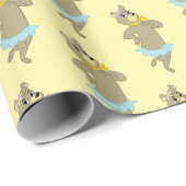 Cindy Beer speelse pose Cadeaupapier (Rol Hoek)