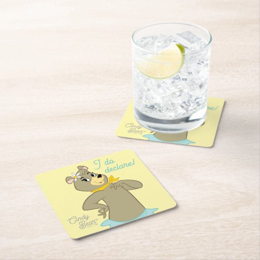 Cindy Beer speelse pose Kartonnen Onderzetters (Insitu)