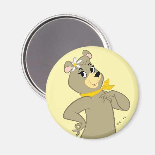 Cindy Beer speelse pose Magneet (Voorkant / Achterkant)