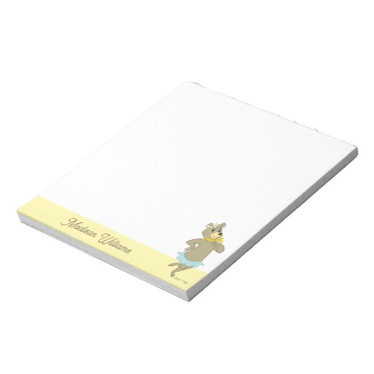 Cindy Beer speelse pose Notitieblok (Linkerzijde)