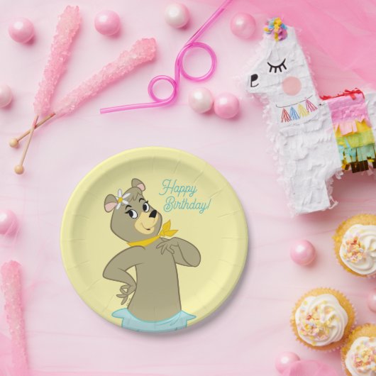 Cindy Beer speelse pose Papieren Bordje (Feest)