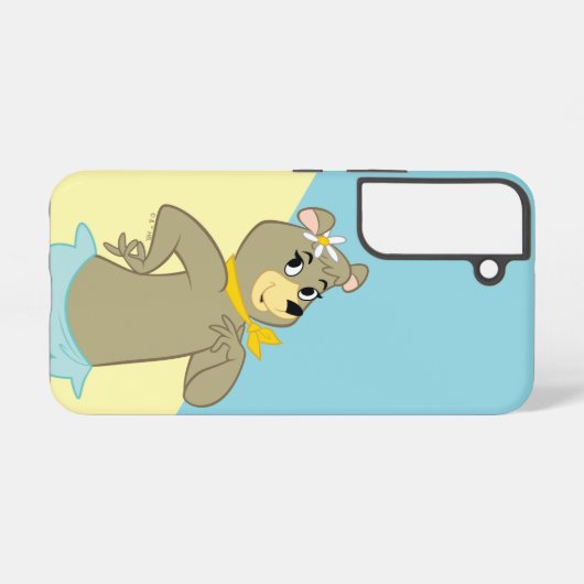 Cindy Beer speelse pose Samsung Galaxy Hoesje (Achterkant horizontaal)