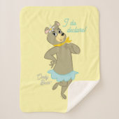 Cindy Beer speelse pose Sherpa Deken (Voorkant)