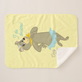 Cindy Beer speelse pose Sherpa Deken (Voorkant (horizontaal))