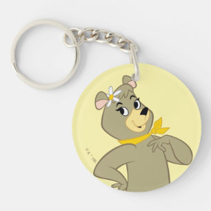 Cindy Beer speelse pose Sleutelhanger