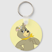 Cindy Beer speelse pose Sleutelhanger (Achterkant)