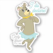 Cindy Beer speelse pose Sticker (Voorkant)