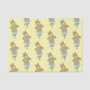 Cindy Beer speelse pose Tissuepapier