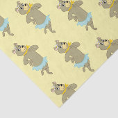 Cindy Beer speelse pose Tissuepapier (Detail)