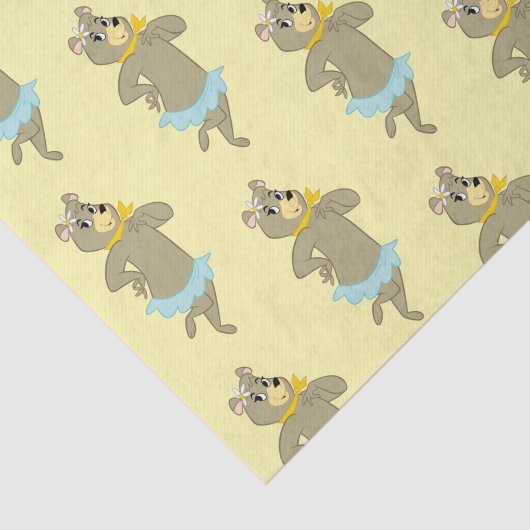 Cindy Beer speelse pose Tissuepapier (Detail)