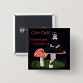 Cindy Caine Vierkante Button 5,1 Cm (Voorkant /achterkant)