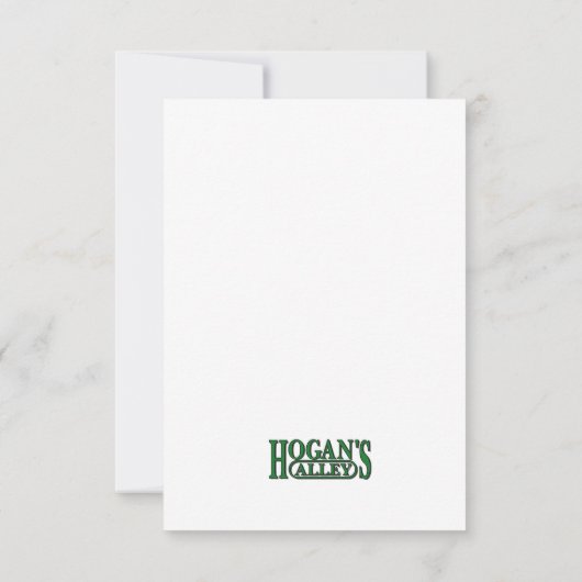 "Cindy" Comic Book Note Card Bedankkaart (Achterkant)