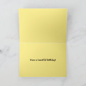 Cindy Happy Birthday Zonnebloemenveld Kaart (Binnen)