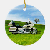 Cindy Johnson Motorcycle Keramisch Ornament (Voorkant)