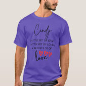 Cindy kleurrijke liefde t-shirt (Voorkant)